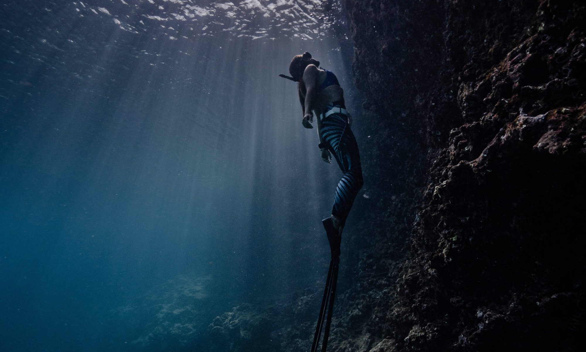 female freediver